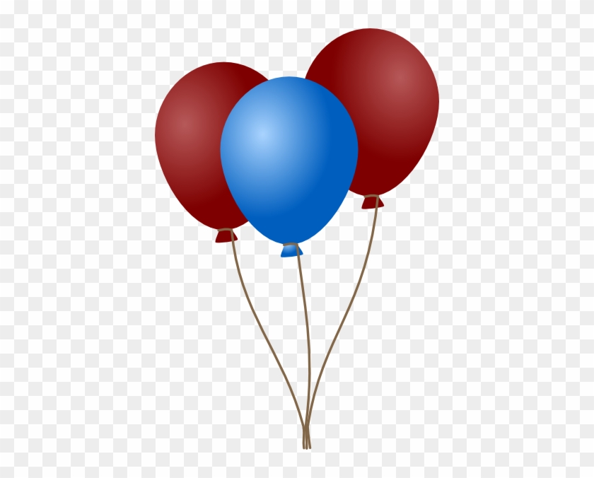 Blue Balloons Clipart - Red And Blue Balloons #351211