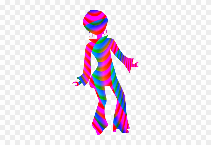 Disco Girl Silhouette - Disco Dancer Clip Art #351278