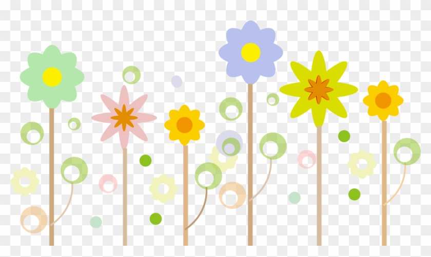 Cute Flower Clipart 12, - Jardim Masha Eo Urso Png #351284