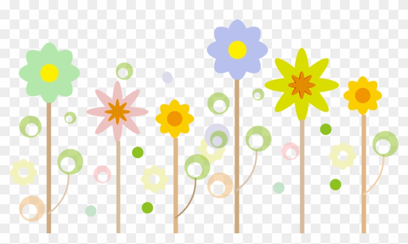 Cute Flower Clipart 12, - Jardim Masha Eo Urso Png #351284