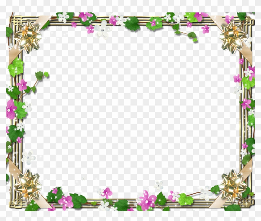 Family Picture Frame With Cute Flowers And Green - Man Nahi Lagta Shayari #351375