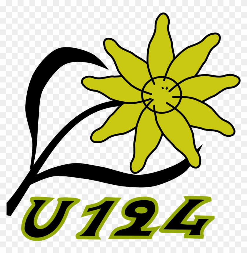 Emblem U 124 Yang Berbentuk Bunga Kahitutan Eh Edelweiss - German Submarine U-124 #351432