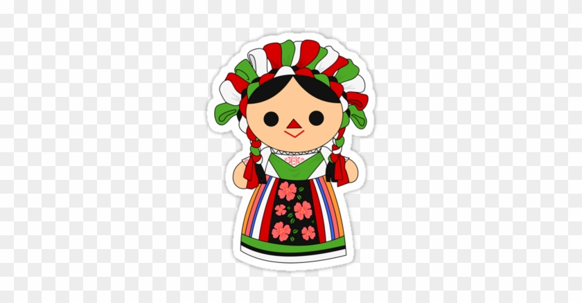 'maria 5 ' Sticker By Alapapaju - Mexican Doll #351575