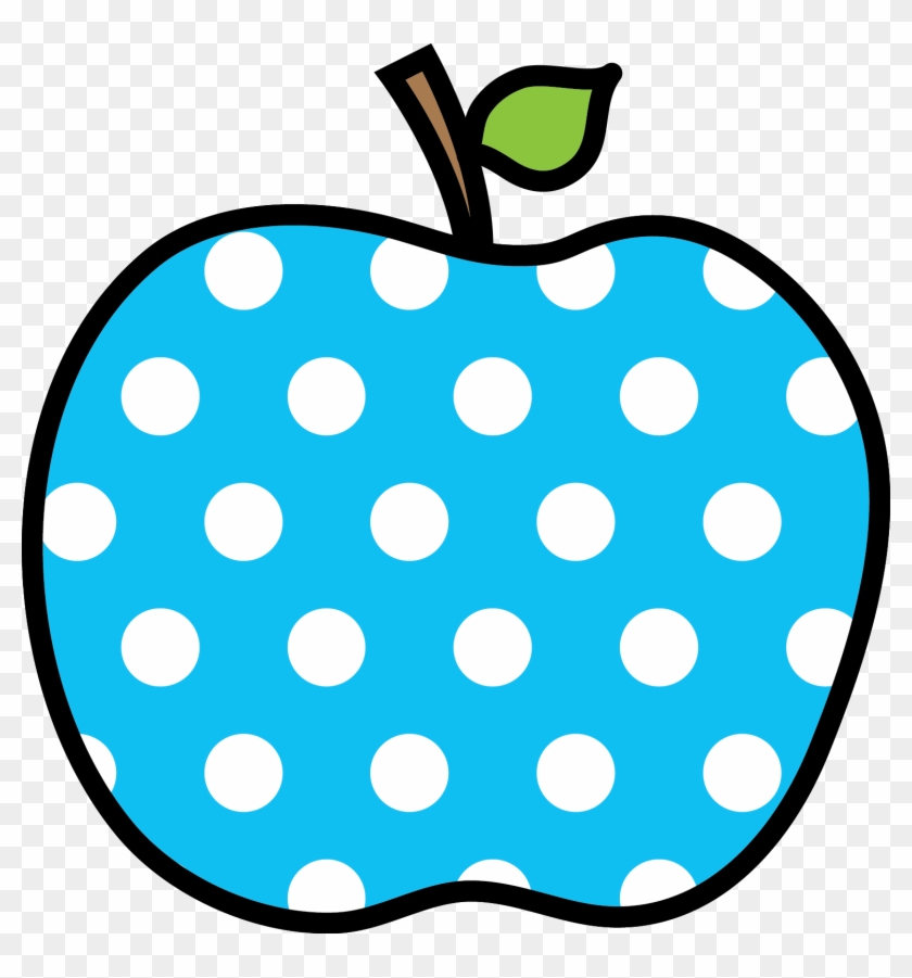Clip Art - Polka Dot Apple Clipart #351609