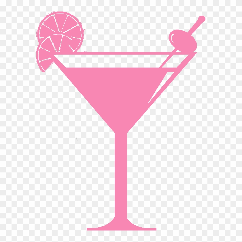 Pink Clipart Hen - Hen Party Cocktail Glass #351624