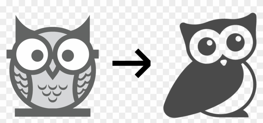 As A Favicon Or In White On Colored Backgrounds, Which - Owl Logo Designs #351723