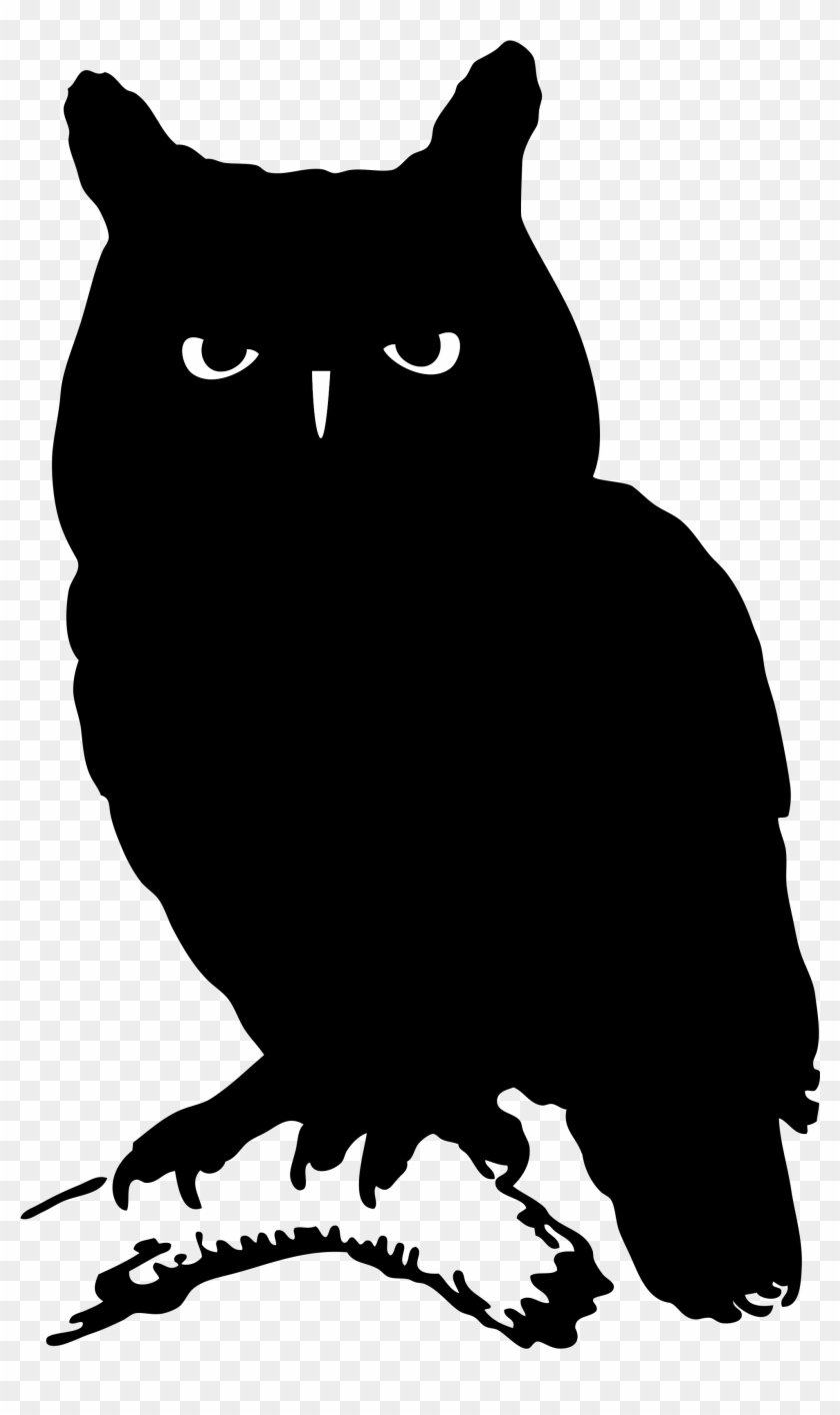 Open - Eastern Screech Owl Silhouette #351727