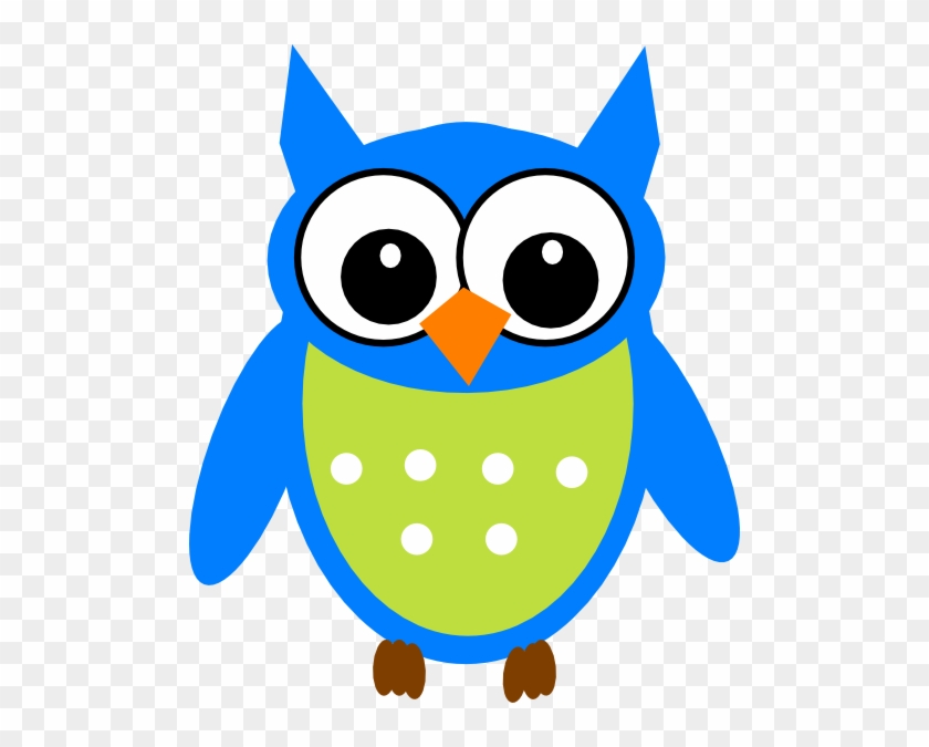 Barred Owl Clipart Burung Hantu Pencil And In Color - Blue And Green Owl #351729