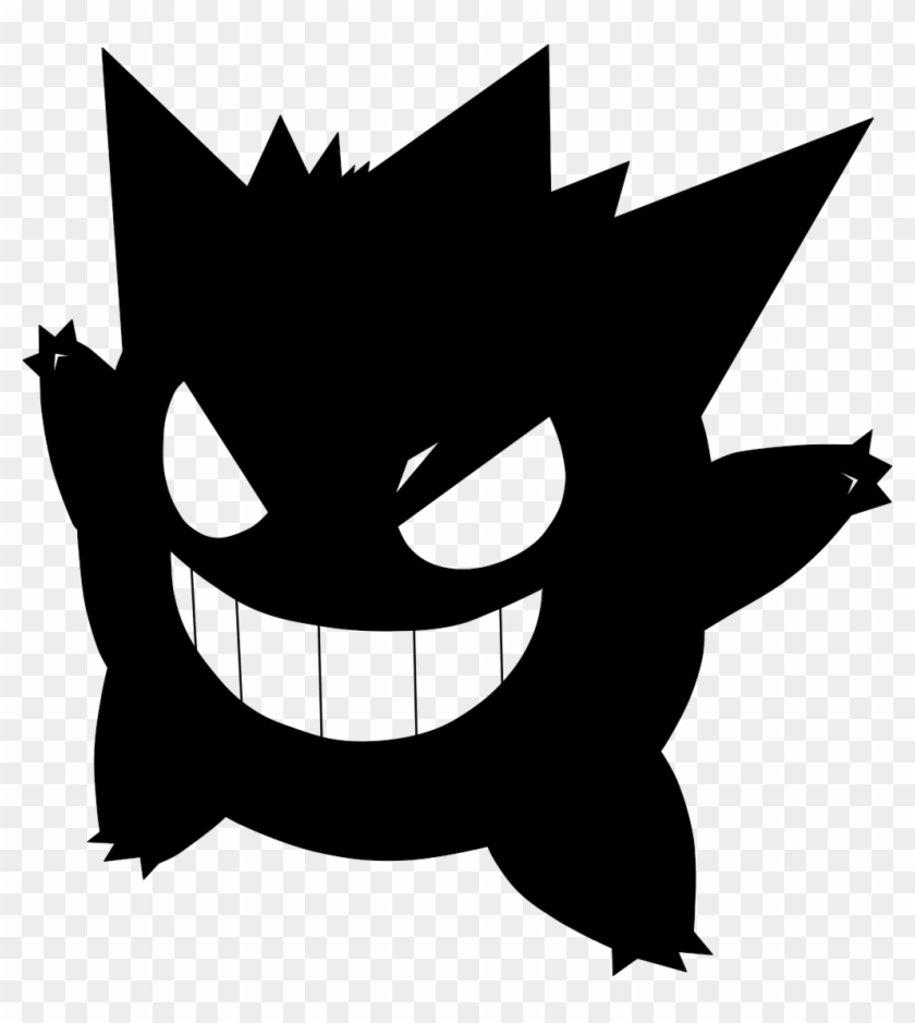 Gengar Decal By Mute-owl - Pokemon Silhouette #351737