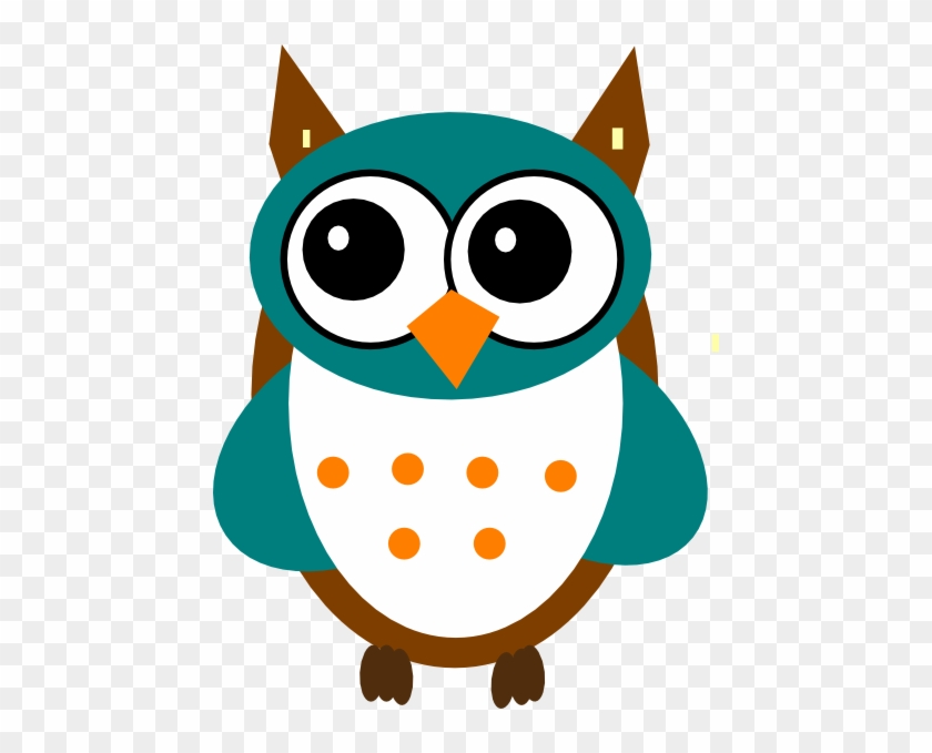Blue Owl Clip Art At Clker - Gambar Burung Hantu Kartun #351811