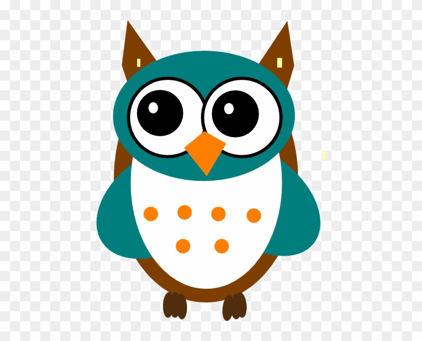 Blue Owl Clip Art At Clker Gambar Burung Hantu  Kartun  