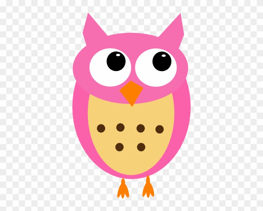 Cartoon Owl Pink Png #351836