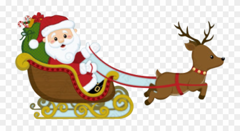 Santa Claus Con Trineo - Santa Claus Trineo Png #351939