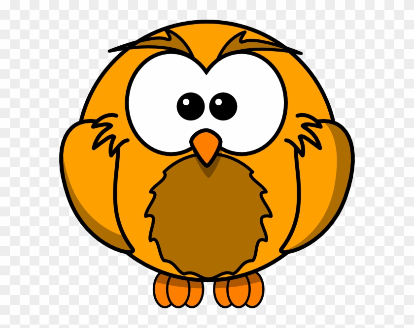 Hoot Clipart Orange Owl - Easy Wolf Face Drawings #352041