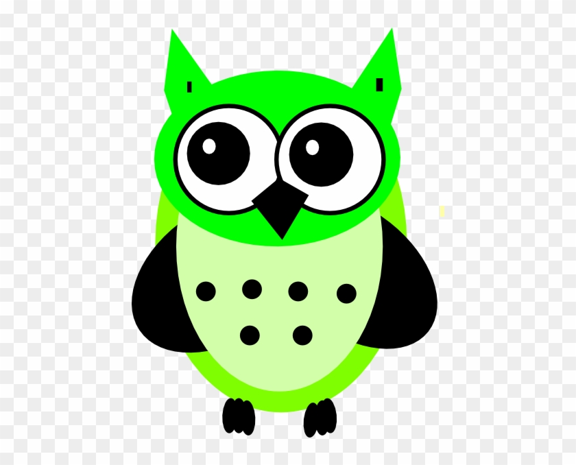 Lime Owl Clip Art At Clker - Baby Owl Clip Art #352088