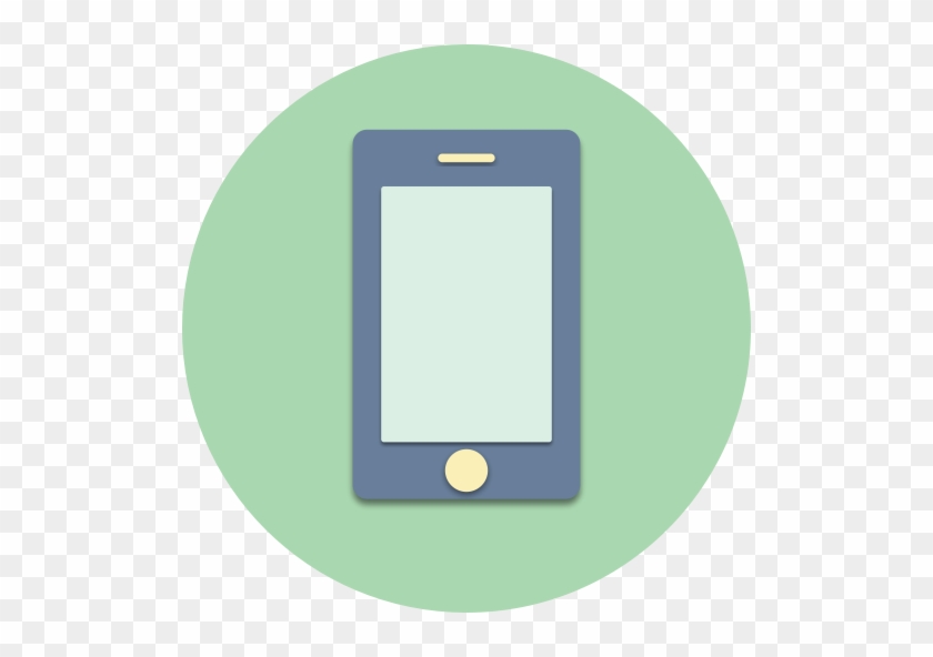 512 X 512 - Mobile Phone Icon Circle #352092