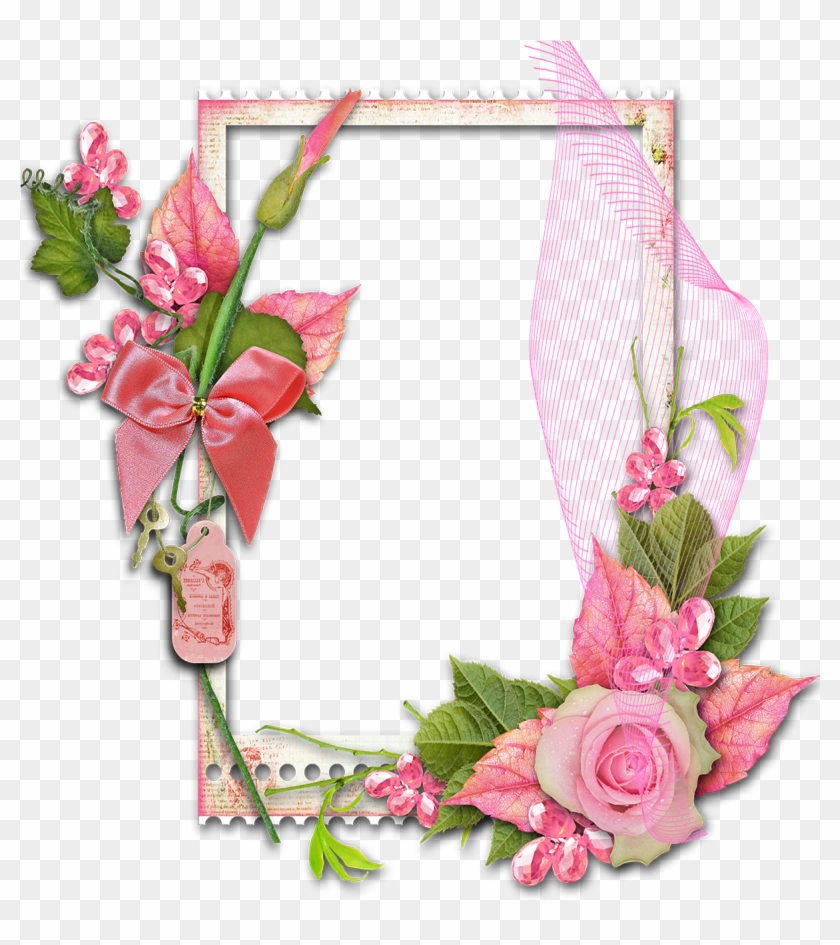 Picture Frames Flower Garden Roses Decorative Arts - Transparent Flower Photo Frames #352184