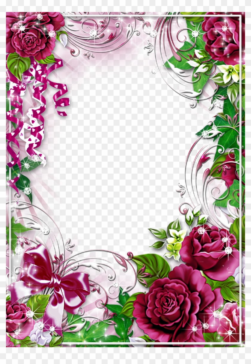 Iphone Clipart Frame - Flower Frame Pic Hd #352232