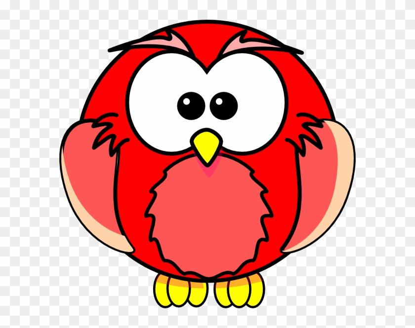 Red Owl Clip Art - Cartoon Owl #352240