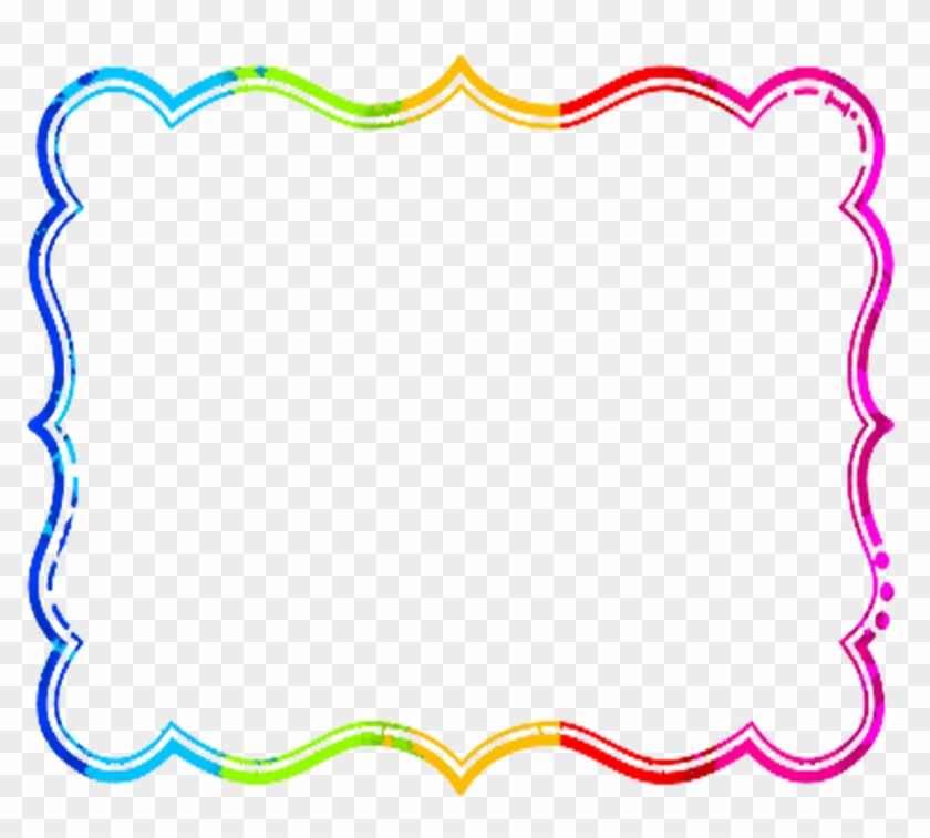 Clip Art Borders Cute - Rainbow Border #352312