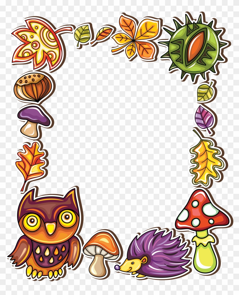 Owl Paper Picture Frames Clip Art - Owl Paper Picture Frames Clip Art #352547