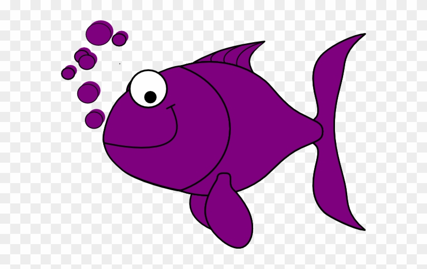 Fish Clip Art - Purple Fish Clip Art #352329