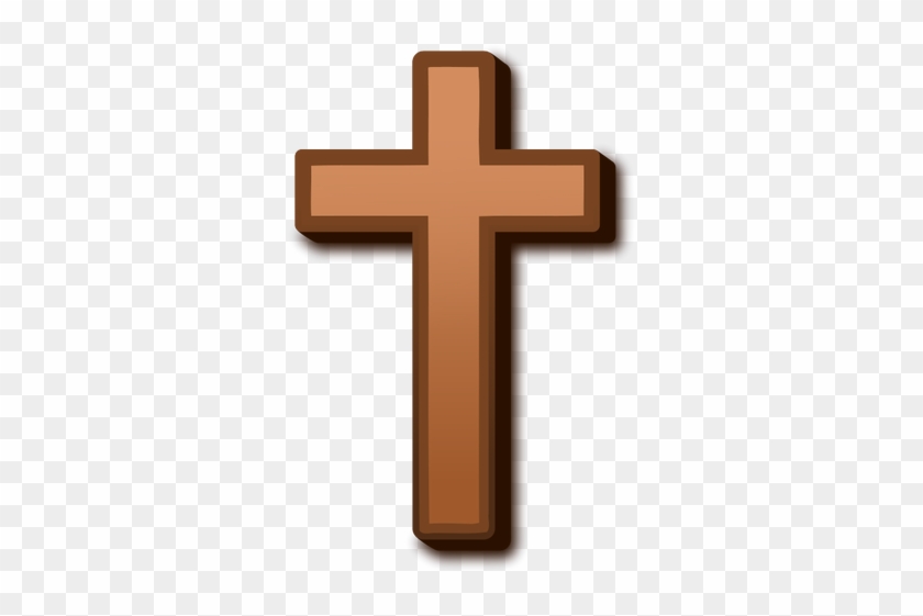 345 Croce Clipart Gratuite - Brown Cross #352339