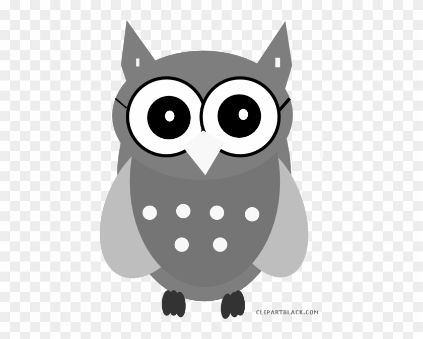Smart Owl Animal Free Black White Clipart Images Clipartblack - Owls Vector Clip Art #352344