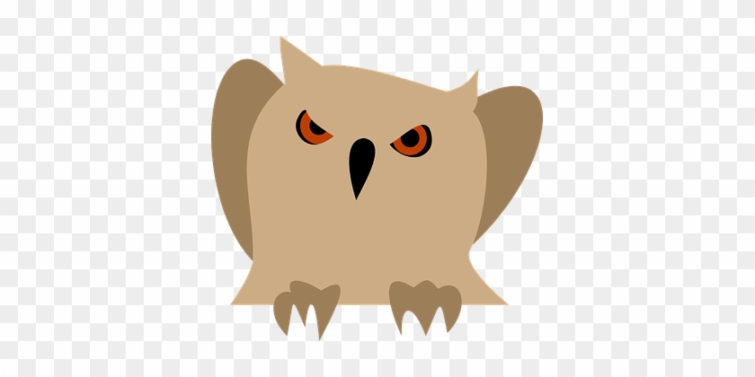 Owl Animal Bird Angry Owl Angry Angry Angr - Angry Owl Clip Art #352378
