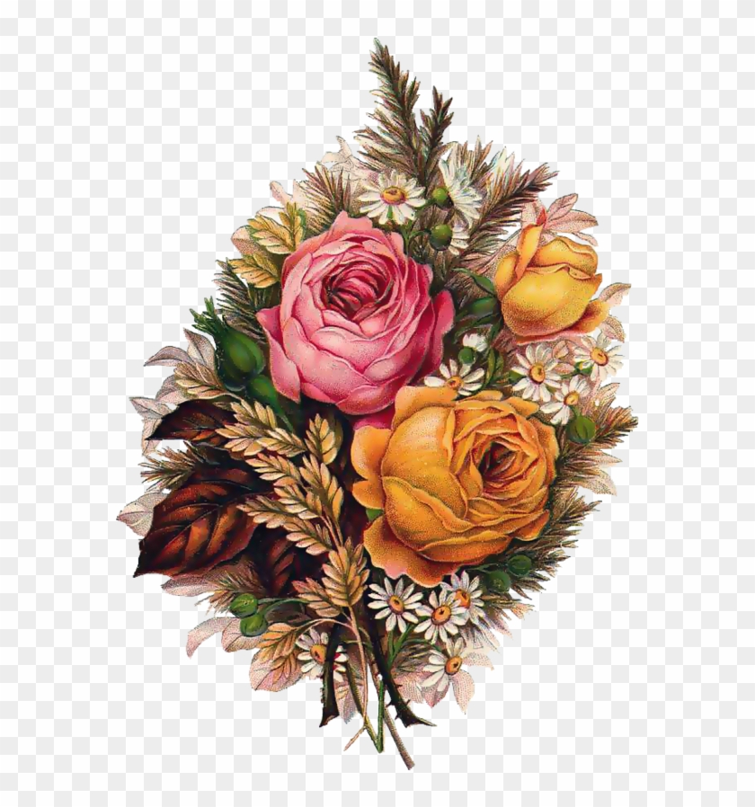 Laminas Para Decoupage - Victorian Flowers #352396