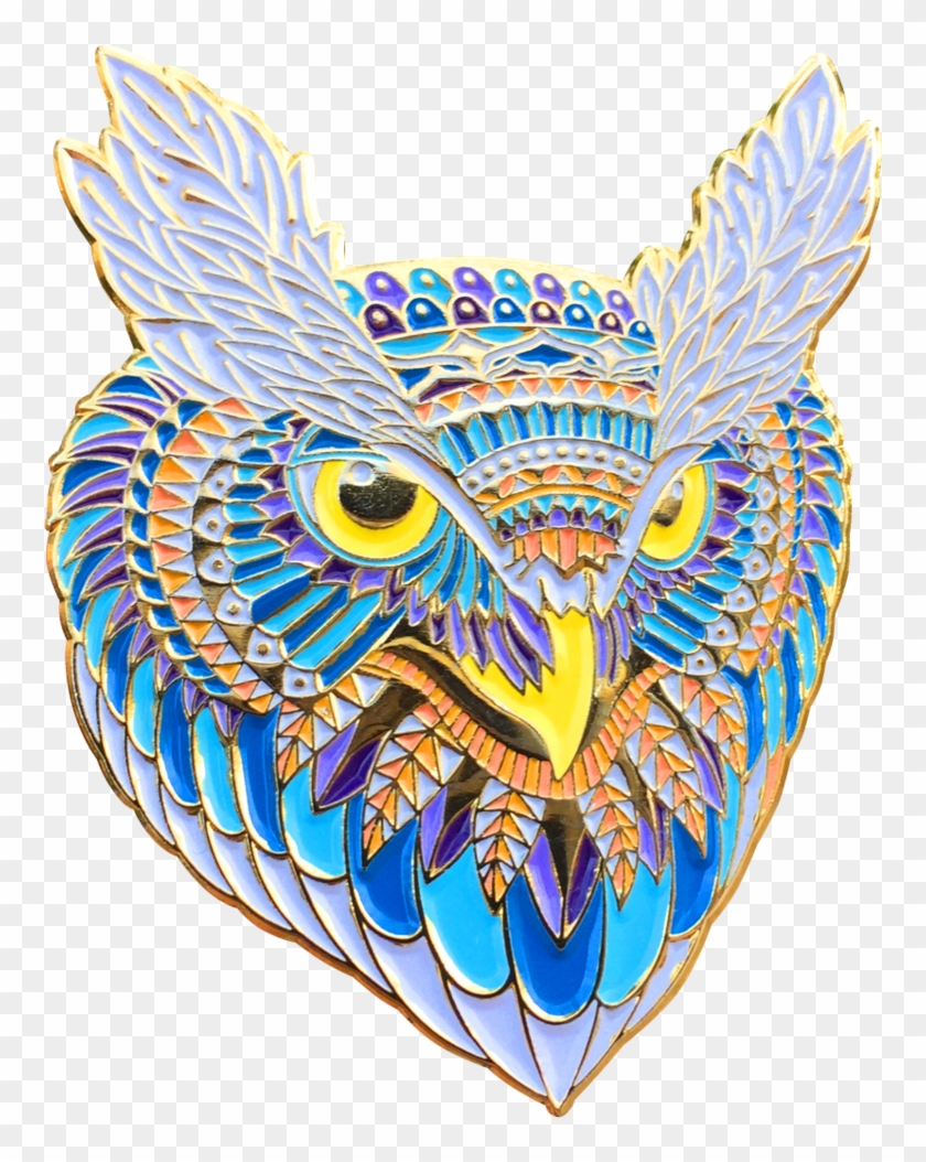 Winter Owl Head Pin - Owl #352430