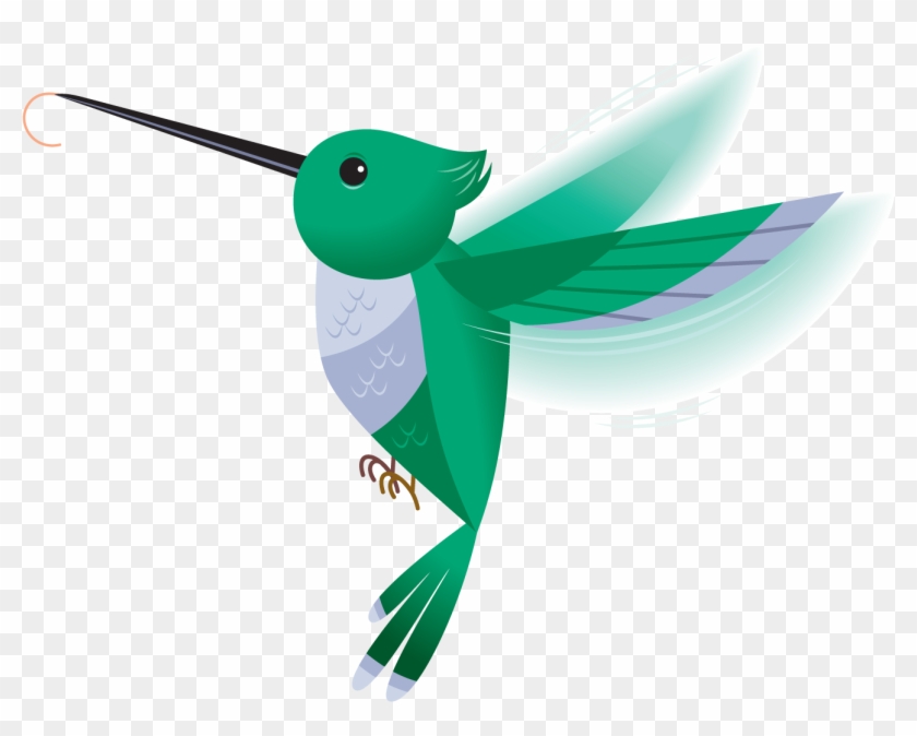 Hummingbird Clipart - Ruby-throated Hummingbird #352479