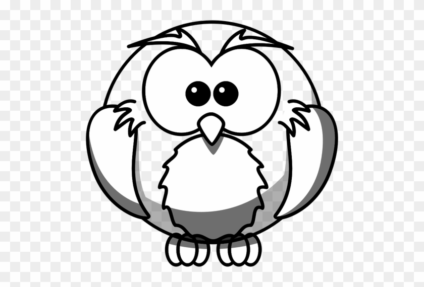 Owl Line Art Vector Illustration Public Domain Vectors - Easy Wolf Face Drawings #352480