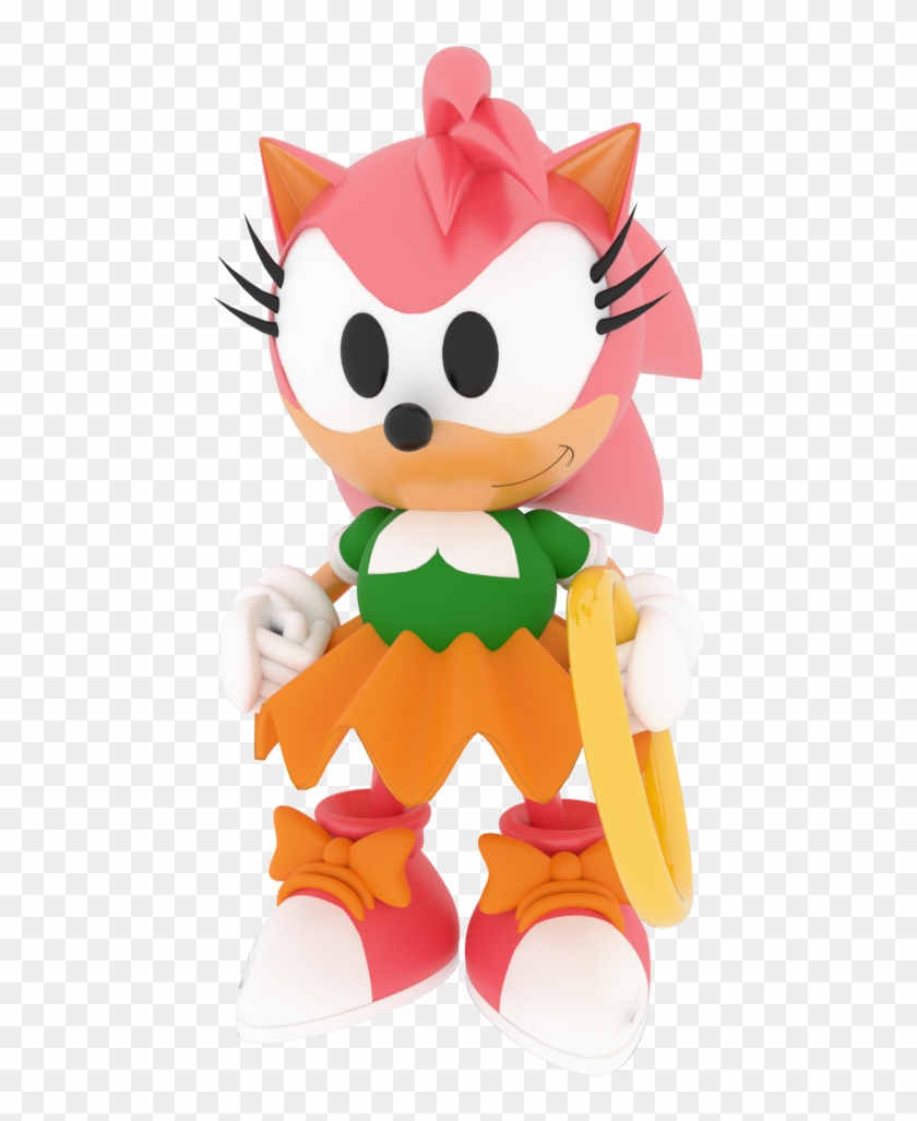 Amy Rose Model Recreation - Cartoon #352524