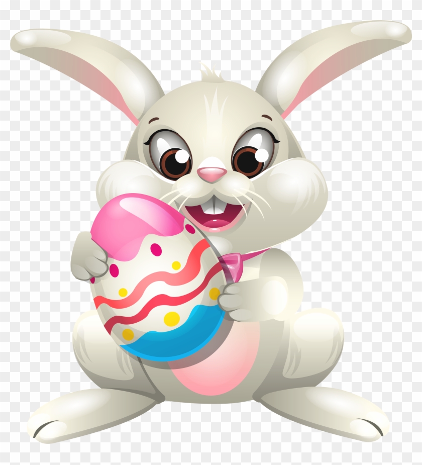Easter Bunny Whit Egg Png Clip Art Best Web Clipart - Coelho Da Pascoa Para Imprimir #352536