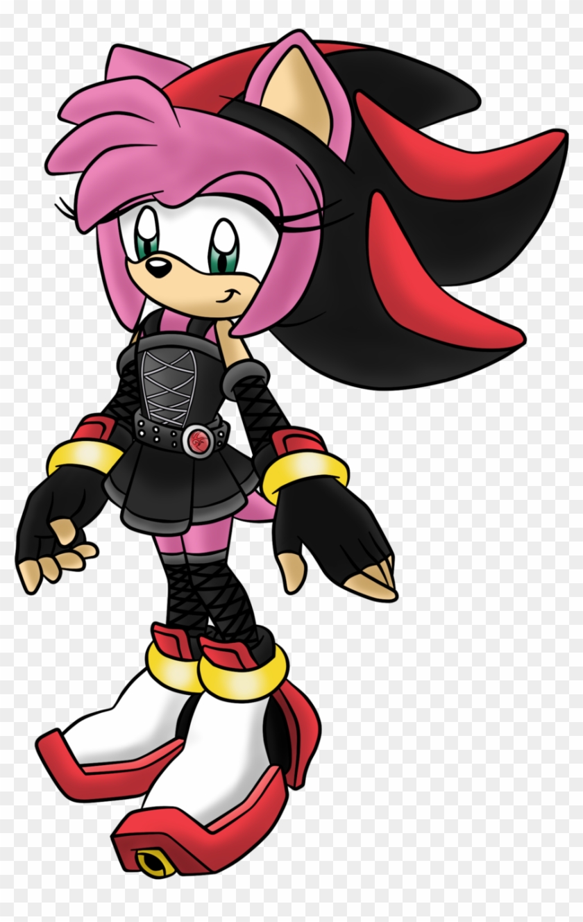 Amy Rose In A Shadow Costume #352592