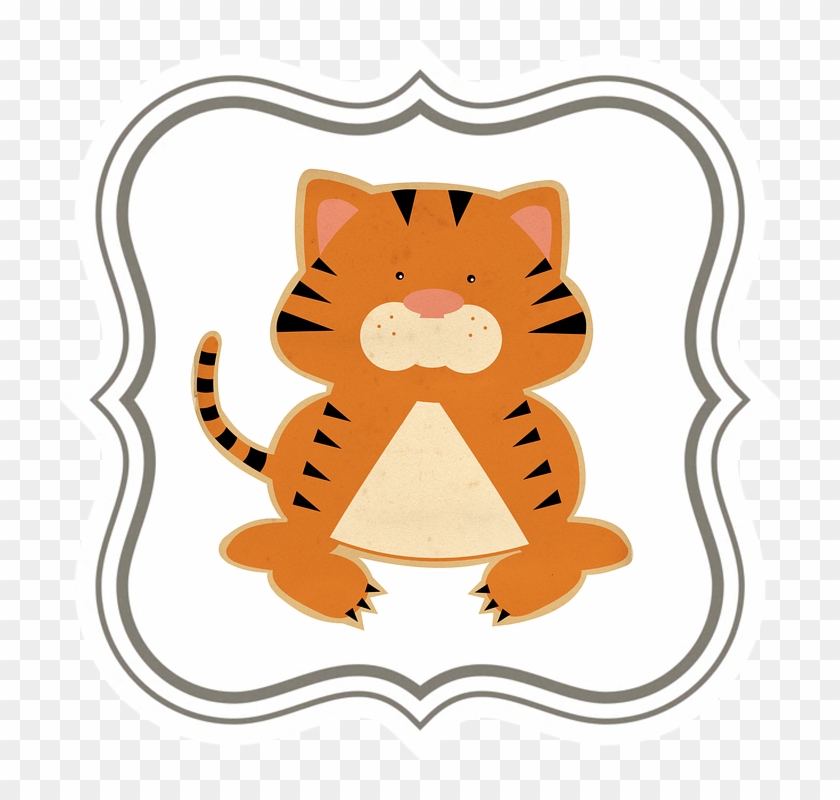 Baby Tiger Clipart 4, Buy Clip Art - Scrap Book Clipart Transparent Background #352641