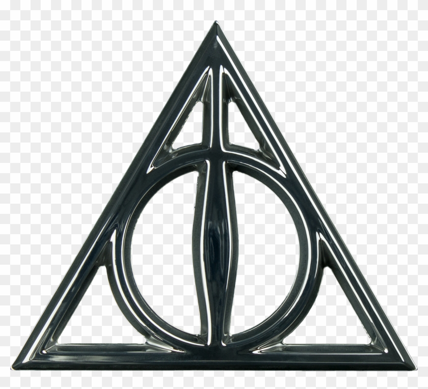 Deathly Hallows Chrome Premium Emblem Harry Potter - Logos De Harry Potter #352745