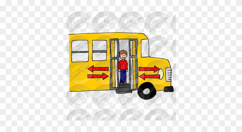 Pin Bus Clipart Bus Door - Bus #352746