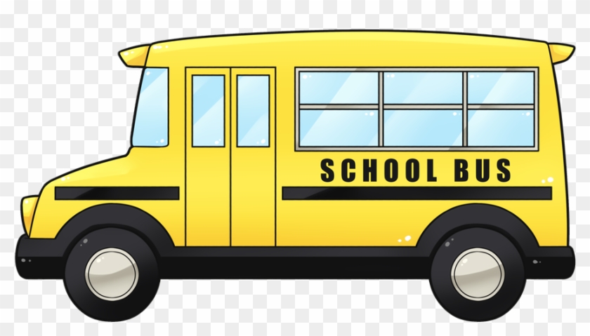 School Bus Clip Art Black And White Free Clipart - School Van Clipart Png #352758