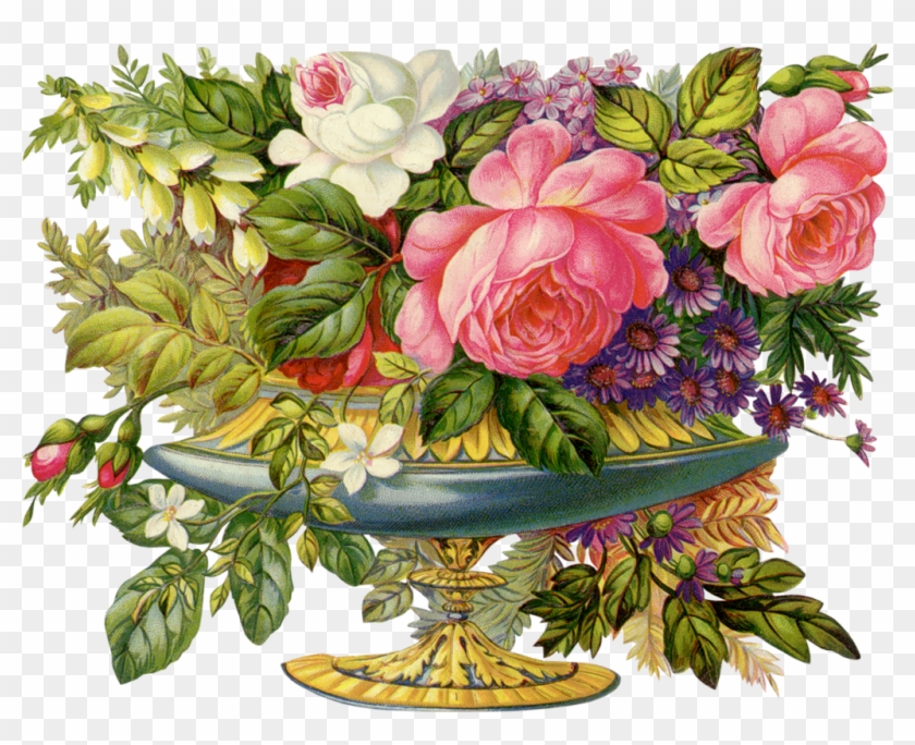 Скрап Клипарт «005 » На Яндекс - Giclee Painting: Flowers In Vase, 24x18in. #352773