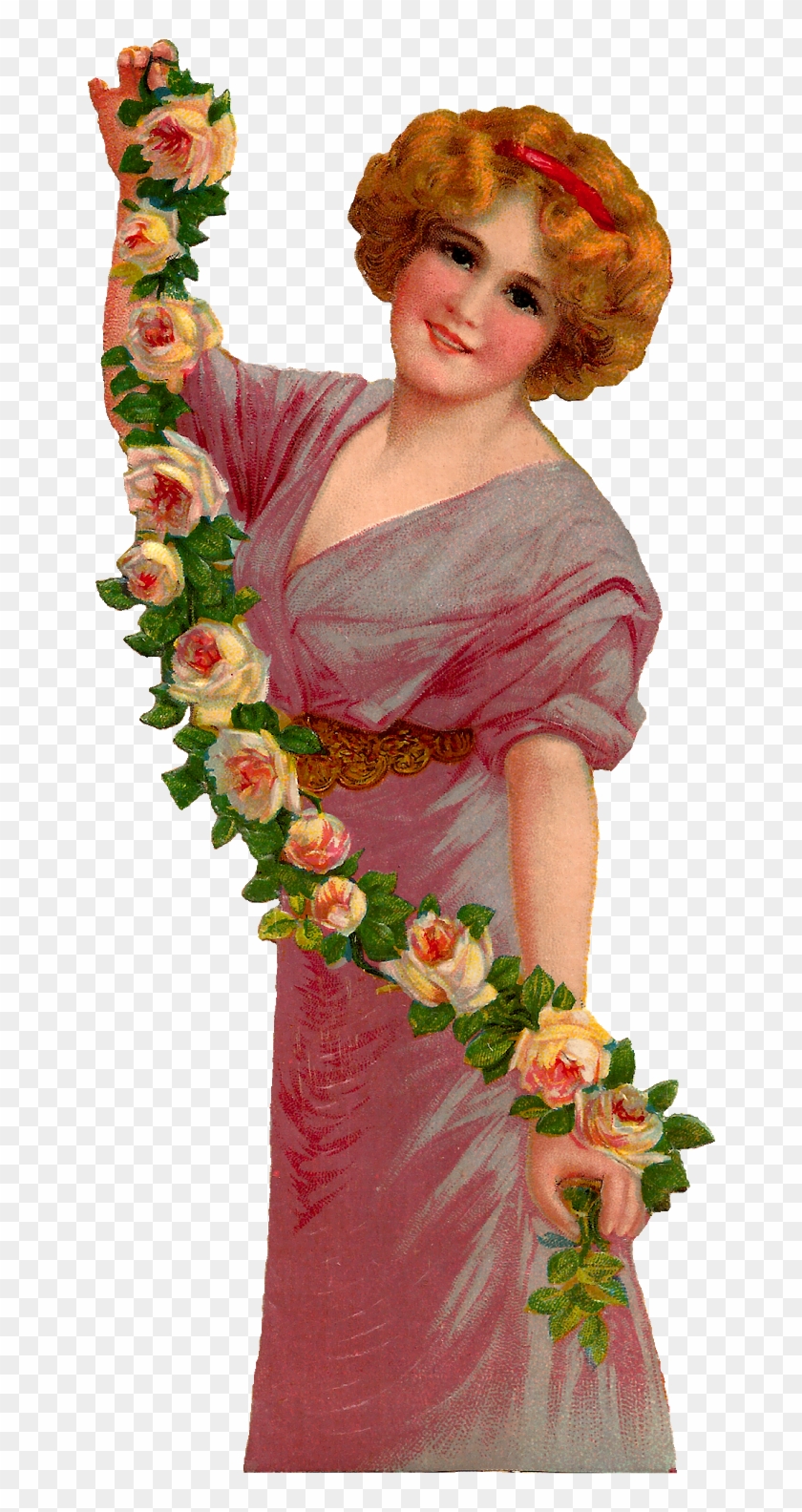 Cut Flowers Victorian Era Clip Art - Cut Flowers Victorian Era Clip Art #352977