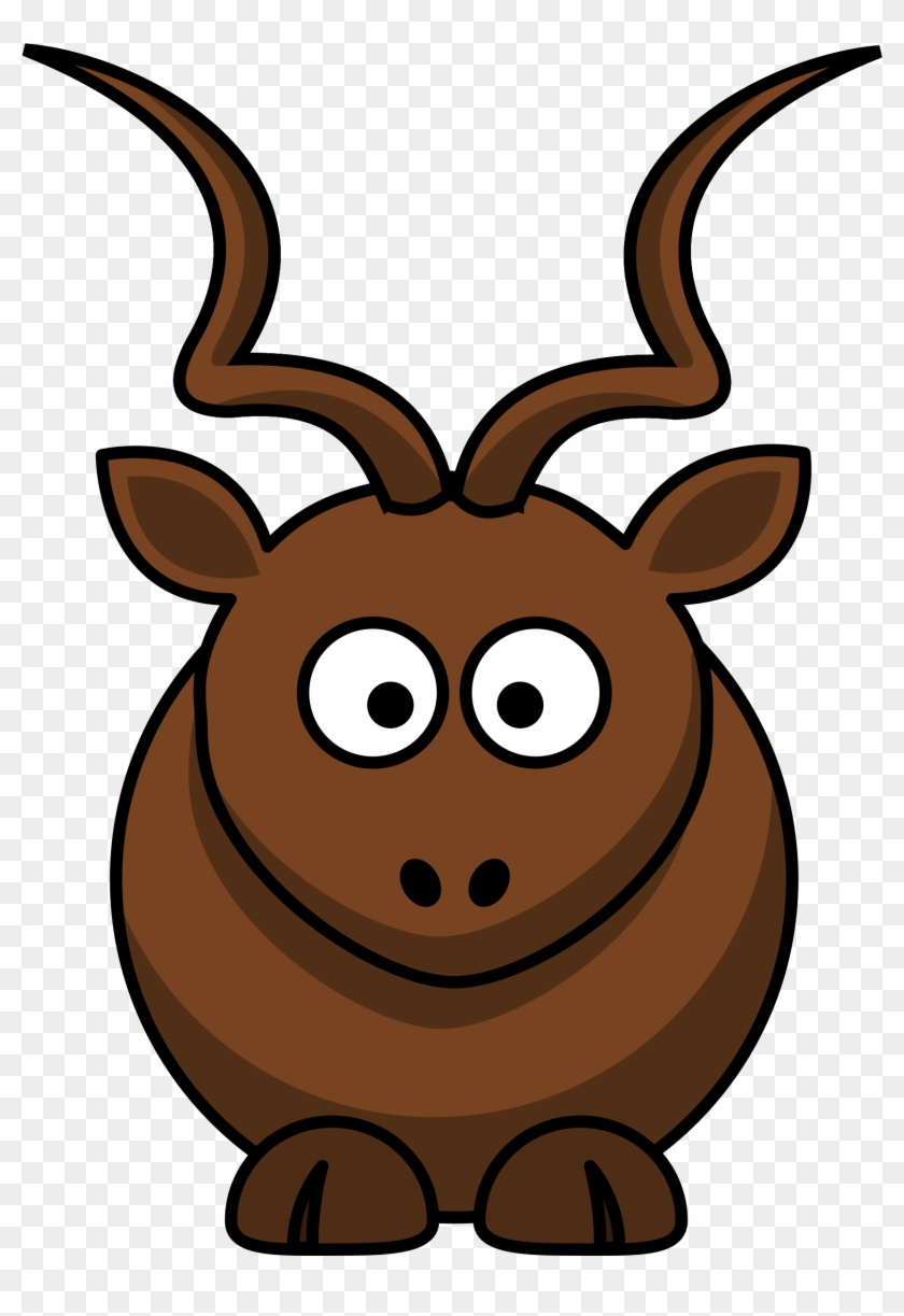 Cartoon Kudu - Dibujos De Animales En Circulos - Free Transparent PNG  Clipart Images Download