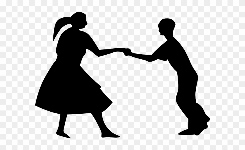 Dancing Couple Fifties Clip Art - Dancing Clip Art #352975