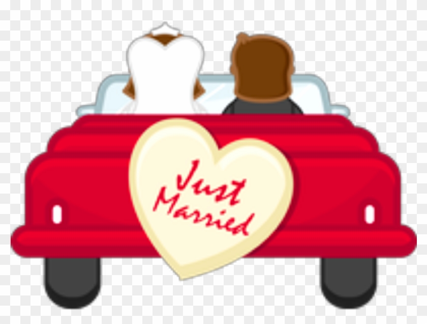 Ftestickers Car Couple Love Wedding Justmarried Clipart - Take The First Step #352985
