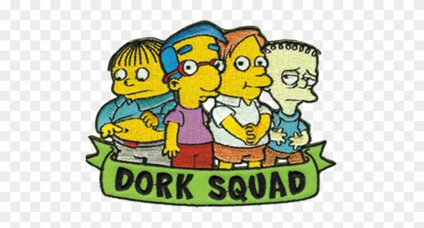 The Simpsons Dork Squad Group Embroidered Patch New - Simpsons Dork Squad #353010