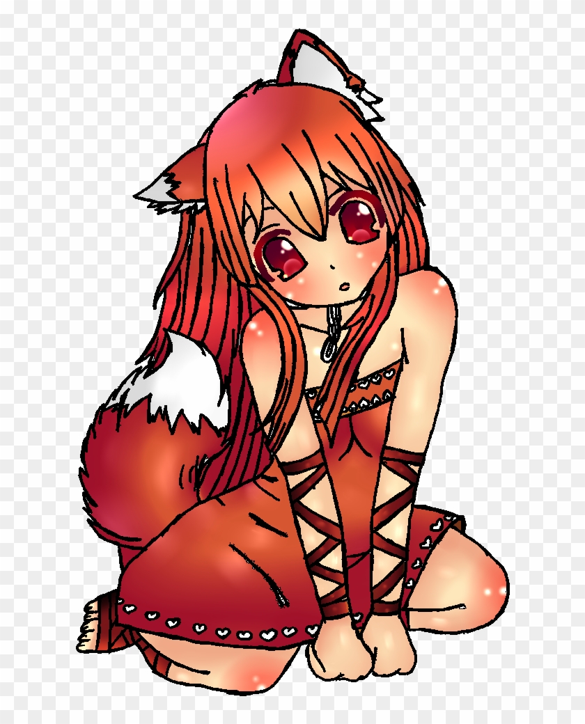 Fox Girl - Anime Girl Red Fox #353156