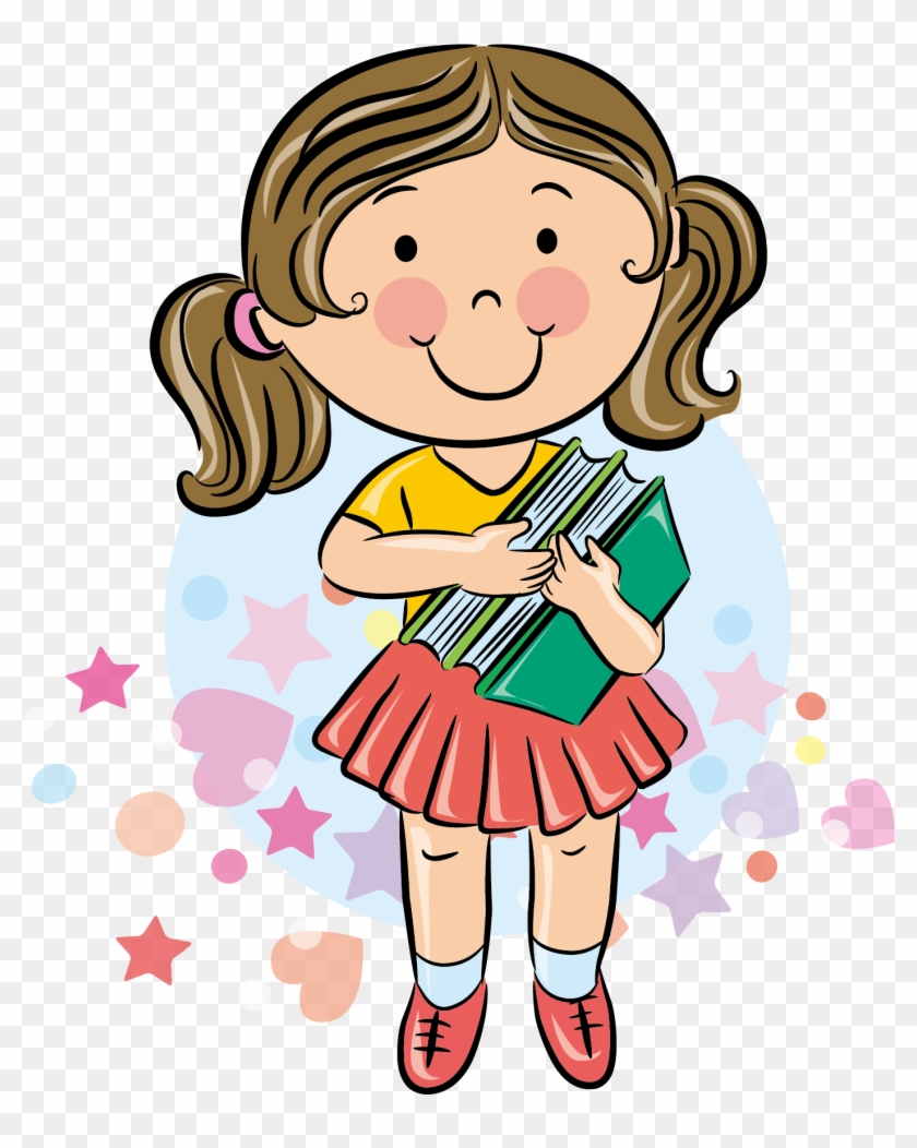 Student School Cartoon - Girl Student Cartoon #353184