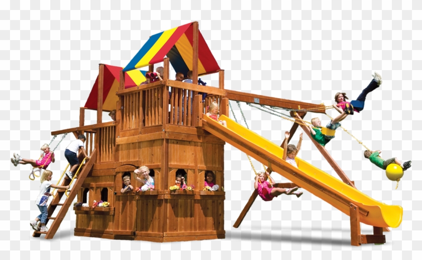 King Kong Clubhouse Pkg Ii Lower Playhouse - Backyard Playworld #353267