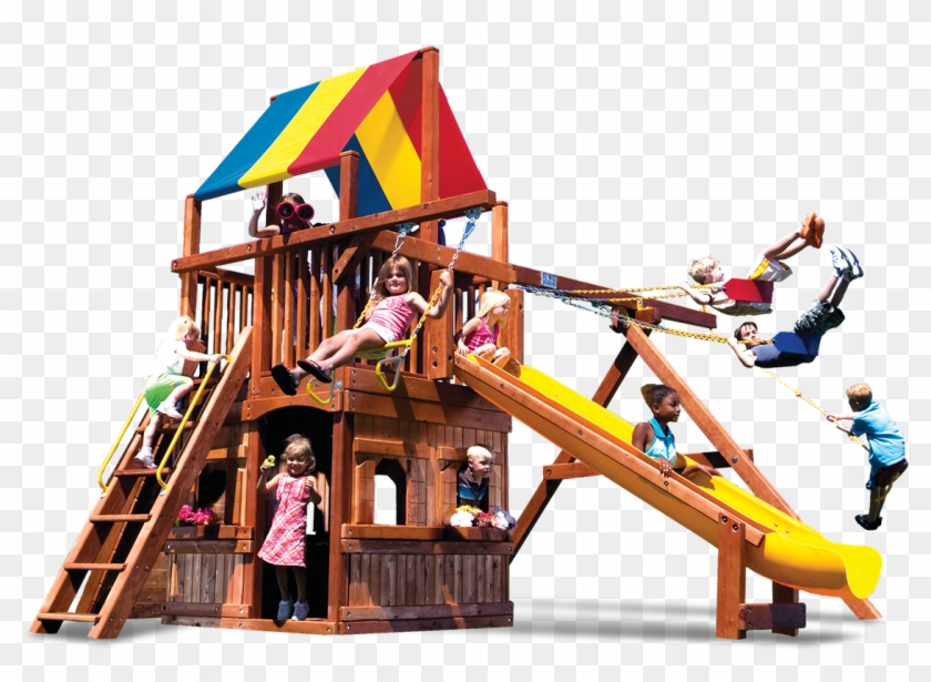 Rainbow Clubhouse Pkg Ii Lower-playhouse - Rainbow Play Systems #353294